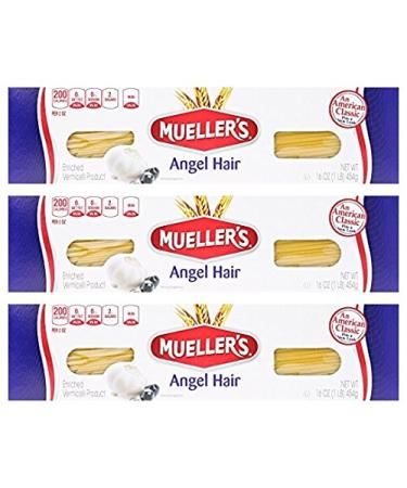 Mueller's Angel Hair Pasta, 16 oz (Pack of 3) - Buy Online on GoSupps.com