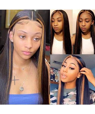 Brazilian Remy Hair Wig 22 Inch 4x4 Highlight Lace Closure - 220% Density, Ombre Color, 12A Grade - Buy Online on GoSupps.com