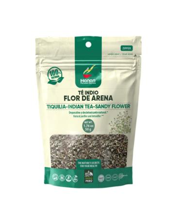 Hanan Peruvian Secrets Flor de Arena| 100% Natural Tiquilia Paronychioides | 1.76oz / 50g | Natural Cleanser & Detoxifier Aid| Promotes Good Digestion (3 Pack)