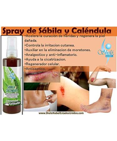 Sbila Calendula Spray with Aloe Vera - Promotes Healing and Minimizes Scarring - Buy Online on GoSupps.com