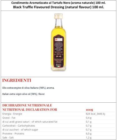  fortunati stocchi Black truffle flavored seasoning ml 100 - Buy Online on GoSupps.com