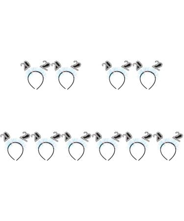 Beaupretty 10 StK 2022 Digital headgear hair jewelry for the new year New Year Hairband Party Prevention for New Year's Eve Crib decoration Partykopf Bopper Cosplay Gr ßer Hairyard Silverx5st 1 piece (1 Pack)