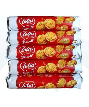 Lotus Original Biscoff Pack of 5 cream biscuits 150 g