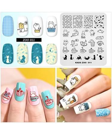 KADS Nail Art Stamping plate Nail Template Nail Art Design Tool Nail DIY Design Image Plate (ZO011) - Buy Online on GoSupps.com