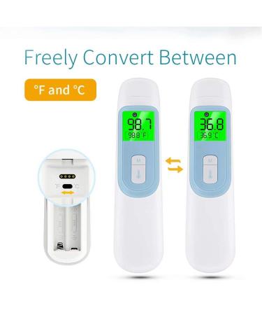 Infrared Ear/Forehead Thermometer for Child, Adult, Baby - Fast 1s Measurement, 4 Color Backlight Display, Fever Indicator - Buy Online on GoSupps.com