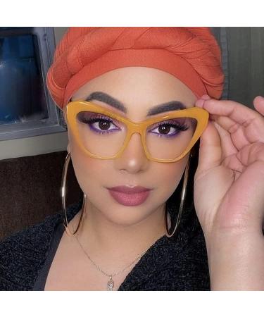 PARWANA Vintage Cat-Eye Reading Glasses - Clear Vision +150 Blue Light Blocking Eyewear for Computer Use - Buy Online on GoSupps.com