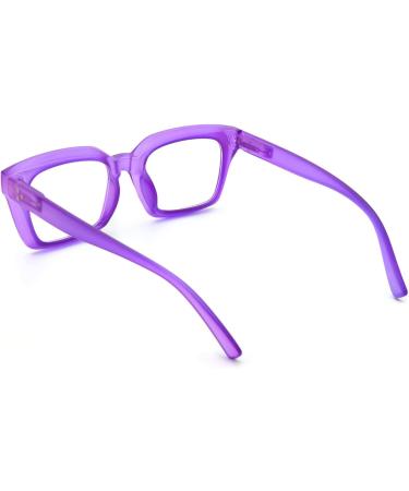 Amorays Oversize Square Frame Reading Glasses - Vintage Anti-Blue Light Lens +3.5 for Women & Men | Stylish Presbyopia Readers - Buy Online on GoSupps.com