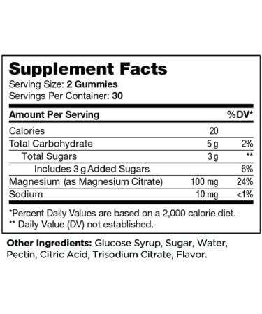 Chapter One M is for Magnesium Apple Gummies - 60 Count | Natural Relaxation & Energy Boost - Buy Online on GoSupps.com