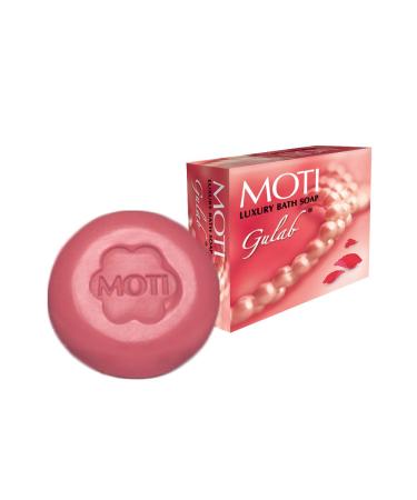Moti Bath Soap (Rose) - Premium Gulab Scented Soap for Luxurious Skin Care | International Shipping Available - Buy Online on GoSupps.com