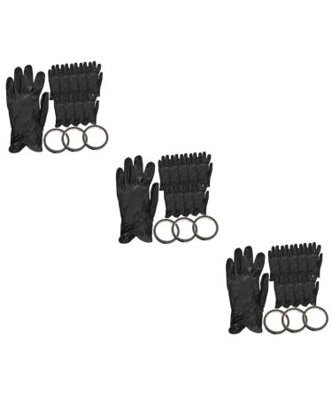 FRCOLOR 3 Sets Fingerless Gloves Manicure Gel Nail Gloves Nail Art Gloves Nail Art Gel Nail Tape Light Glove Uv Gloves for Nails Nail Art Tape Uv Tape Guantes Accessories Pvc Disposable