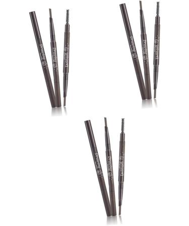Healvian 3pcs 2 1 Eye Brow Brush Eyebrow Brush Pen Eyebrow Spoolie Brush Eyebrow Filler Eyebrow Makeup Stand 1 count (Pack of 1) As Shownx3pcs - Buy Online on GoSupps.com