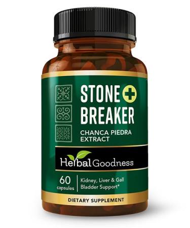 Herbal Goodness Chanca Piedra Chanca Piedra Stone Breaker Kidney Stones Dissolver Kidney Stone Breaker Gallstone Dissolver Chanca Piedra para Los Ri ones 60ct Capsules - 1 Bottle