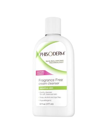 Phisoderm Fragrance Free Cream Cleanser For Sensitive Skin 6 oz (Packs of 8) - Buy Online on GoSupps.com