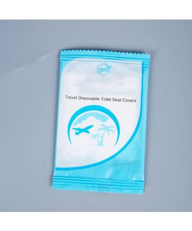 Disposable Toilet Seat Covers Plastic Waterproof Individually Packaged Disposable Toilet Pad for Travel Airplane Essentials Public Bathroom Camping 1pack - Buy Online on GoSupps.com