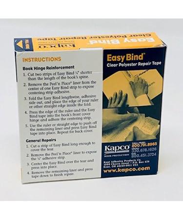 KAPCO 611553356140 Book Protection Easy Bind Repair Tape Peel and Place  Gossy  Polyester - Buy Online on GoSupps.com