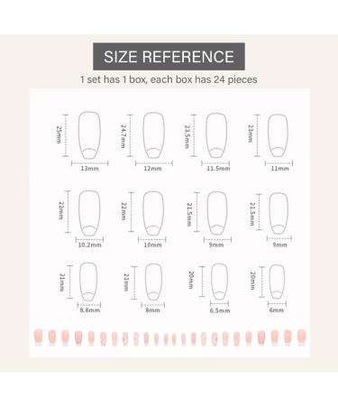 PLCPDM False s Flower Full Cover Tips French White Tip Stick On Rhinestones Press On for Women 1 set 1 box - Buy Online on GoSupps.com