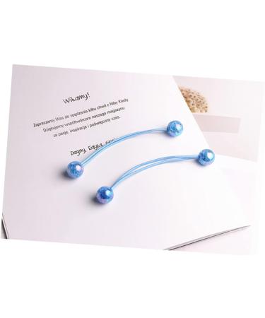 Beavorty 6 Pairs Twinbead Bubble Ponytail Holder small hair ties Elastic Hair Bands Handmade hair bun blue scrunchies sa ba lar Elastic Hair Rope Elastic ring girl child Heart-shaped - Buy Online on GoSupps.com