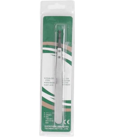 Precision Tweezers Stainless Steel Eagle Beak Tweezers Non Static Tweezers Non Static Tweezers Stainless Steel PPS Matt Sandblasted with Replaceable Straight Flat Tip - Buy Online on GoSupps.com