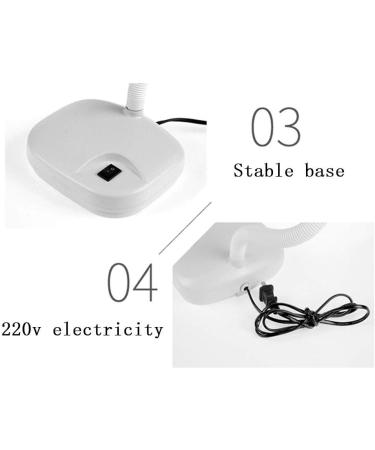 HD Desktop Magnifying Lamp with LED Lights 5-10 Times Electronic Mobile Phone Repair Elderly Reading Identification Magnifiers - Buy Online on GoSupps.com