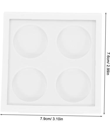 HONITANO 2 Pieces Blank White Makeup with Compartments Magnetic Closure Suitable for Eyeshadow Blush Powder Foundation Durable Portable Organizer for - Buy Online on GoSupps.com