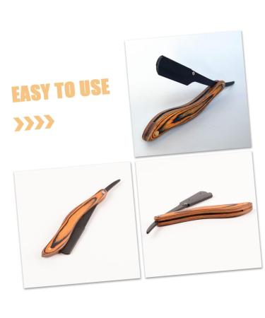 Beaupretty Folding Shaver - Premium Men's Razors for Beard & Hair Removal | Old Fashioned Wooden Holder - Buy Online on GoSupps.com