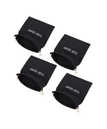 Healeved 8 Pcs Hair Dryer Storage Bag Curling Hair Dryer Hair Dryer Carrier Bags Blow Dryer Bag Black Fabric