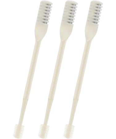 Nose hair trimmer double head for eyebrows 360 degree rotatable 3 pieces for women and men Yellow - Buy Online on GoSupps.com