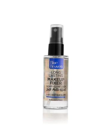 Blue H'eaven Long-Lasting Makeup Fixer | Paraben Free & Sweat Proof | Infused with Vitamin E and Aloe Vera | Dewy Glow and Silk Matte Effect Setting Spray for Makeup | 60ml