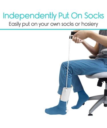 Fenteer Sock Puller Aid | Effortless Stocking & Sock Helper for Easy Dressing - Buy Online on GoSupps.com