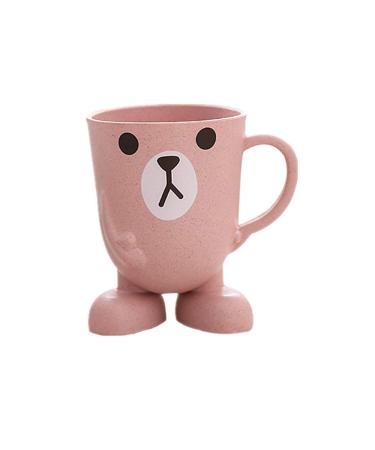 Creative Maixiang cute children's tooth cup mini cartoon wash cup  suitable for children's stereo base household brushing cup  Pink