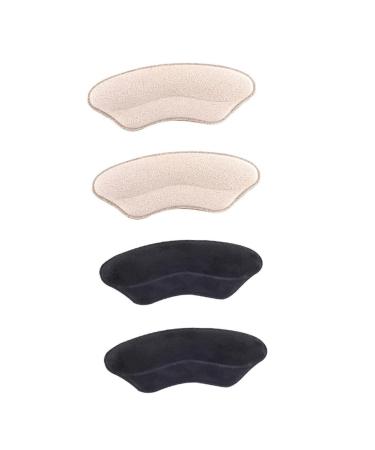 2 Pairs Sponge Heel Women Insoles for Shoes Heel Grips Shoe Pads Shoe Heel Pads Shoes Heel Cushions Loose Heels Insert Foot Cushions for Heels Heel Strips Boots Heel Grips