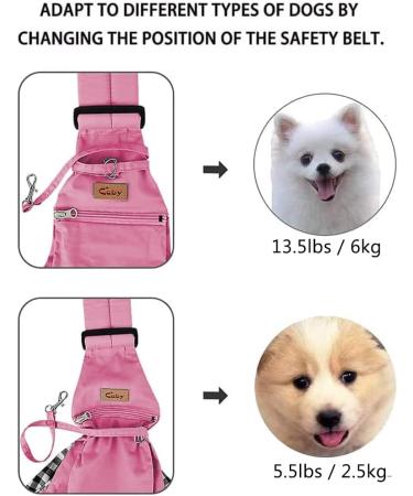Buy Cuby Dog Carrier Pocket Adjustable Sling for Small & Medium Dogs Cat Pocket with Kifcos Shoulder Strap Safety Belt for Walks - Stylish & Functional - Buy Online on GoSupps.com