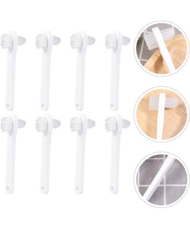 Gatuida 8-Piece Prosthesis Cleaning Brush Set - Double-Sided Toothbrushes for Deep Cleaning Care | White Retainer Care Tools - Buy Online on GoSupps.com