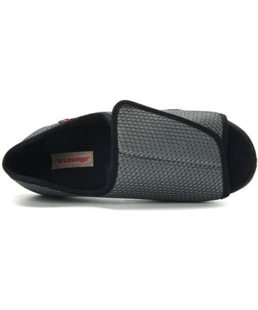 Yytcsjz Men's Diabetic Edema Slippers - Adjustable Comfortable Orthopedic Sandals (Gris, Size 12) - Buy Online on GoSupps.com