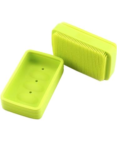 Ciieeo 3pcs Box Silicone Soap Dish Multipurpose Waterproof Container Bathroom Soap Container Waterproof Soap Holder Containers with Lids Parakeet Bath Travel Bath Brush Double Sided - Buy Online on GoSupps.com