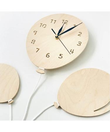 BABEES Children's Wall Clock - Silent Hot Air Balloon Design for Kids Room Decor - Buy Online on GoSupps.com