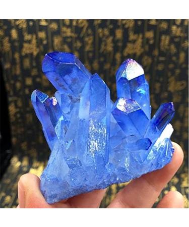 1pcs 70-100g Small Pieces of Natural Blue Crystal Cluster of Raw Degaussing and Cleaning Specimen Collection JIZTGEDM Full of Texture - Buy Online on GoSupps.com