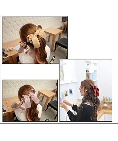 Ericotry 3X Large Satin Hair Loop Clips - Soft & Silky Hair Accessories for Women & Girls (Random Colors) - Buy Online on GoSupps.com