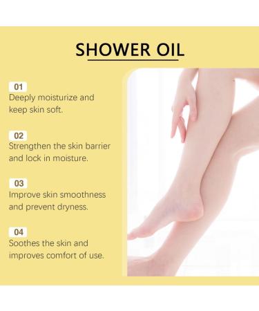 2PCS Coconut Oil Bath Oil - Clean Body Moisturize Skin Nourish Skin Soften Skin Strengthen Skin Barrier Improve Smoothness - Buy Online on GoSupps.com