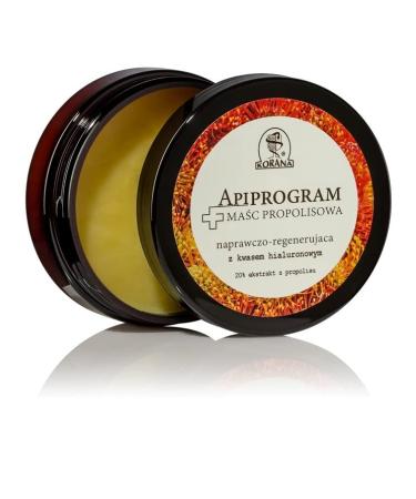 Korona Apiprogram Propolis Ointment with Hyaluronic Acid Face & Body Moisturizing Multifunctional Regenerative Properties 20% Propolis Extract Day & Night 50 ml