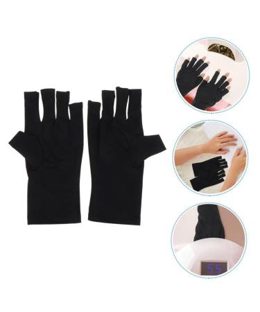 Healeved 1 Pair Nail Gloves Protective Gloves Nails Gel Sun Gloves for Women Uv Protection Gloves to Protect Manicure Uv Hand Protection Gloves for Nails Dryer Women's Short Polyester - Buy Online on GoSupps.com
