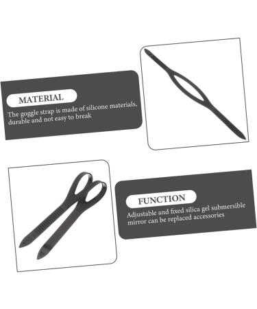  SUPVOX SUPVOX Replacement Strap For Diving Mask Key Carabiner Goggle Strap Sharpener Dive Clip Replaceable Goggle Strap Tinted Safety Glasses Keys Snap Button Silica Gel Black 1 - Buy Online on GoSupps.com