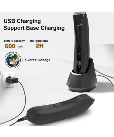 Hair Clippers for Sensitive Areas - Rechargeable IPX7 Electric Body Trimmer & Painless Epilator for Men - Buy Online on GoSupps.com