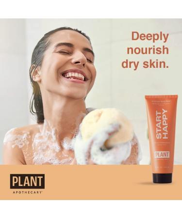 Plant Apothecary Natural Moisturizing Body Wash - Start Happy 8.4oz Citrus Aromatherapy for Men & Women with Bergamot & Vitamin C - Buy Online on GoSupps.com