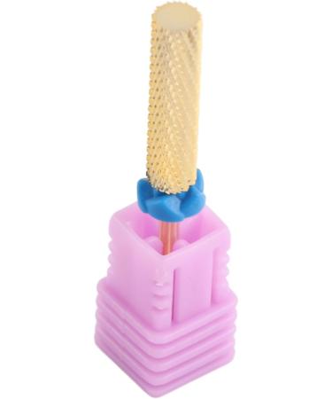 Barrel Nail Drill Bit Dead Skin Removal High Strength Pedicure Nail Drill Bit Flat Top Multipurpose Gold for Acrylic Nails (129#-M) - Buy Online on GoSupps.com