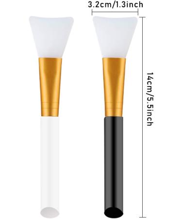 10 PCS Face Mask Brush Facial Mask Brush Silicone Cosmetic Scrapers Facial Applicator Brushes Face Mask Spatula Tool Face Brush for Applying Mask - Buy Online on GoSupps.com