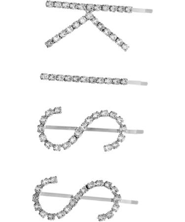 FRCOLOR 5 Sets Kiss Hairpin Letter Barrettes Hair Accessories for Small Hair Barrettes Hair Styling Clips Metal Hair Claw Kid Hair Clips Letter Hair Rhinestones Decorate Girl Child - Buy Online on GoSupps.com