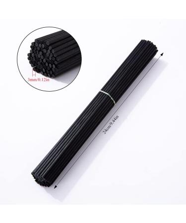 Pilikoll 160 pcs Rattan Reed Diffuser Sticks - Black & White Essential Oil Aroma Fragrance Rods for Home | International Shipping - Buy Online on GoSupps.com