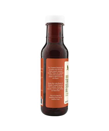 Organic Toasted Sesame Oil 12oz - BPA-Free Plastic Bottle | Premium Quality - Buy Online on GoSupps.com