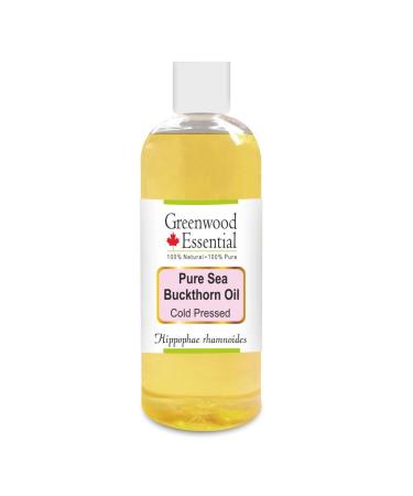 Greenwood Essential Naturreine Sea Sea buckthorn oil (Hippophae Rhamnoides) Natural -pure therapeutic quality cold -pressed 200ml (6.76 oz)